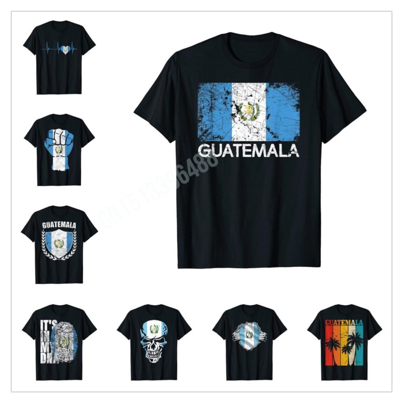 Men'S Fashion Guatemala - Maglietta vintage con bandiera guatemalteca More
