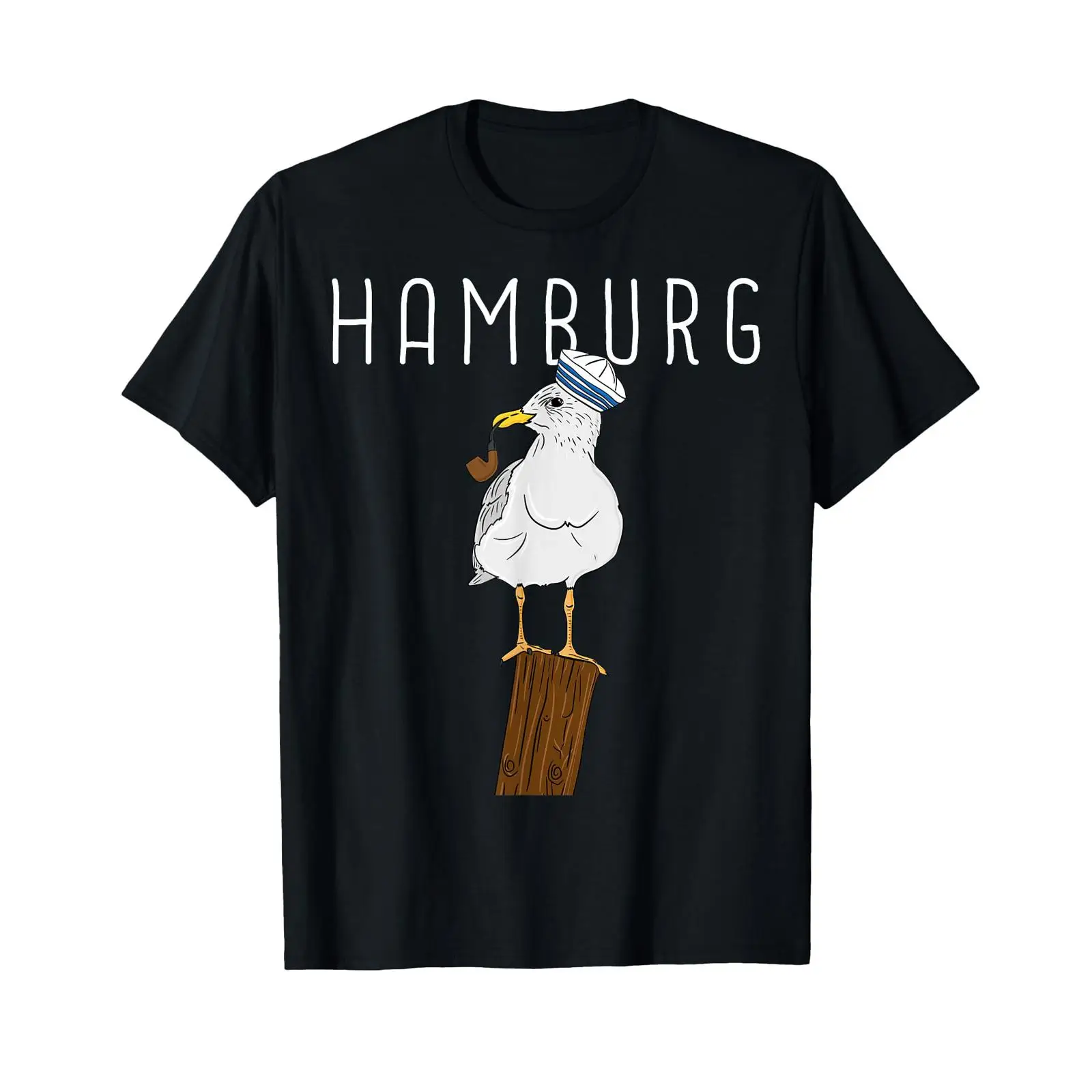 Men'S Fashion Hamburg - Maglietta vintage Moin Hamburg Spruch Möwe
