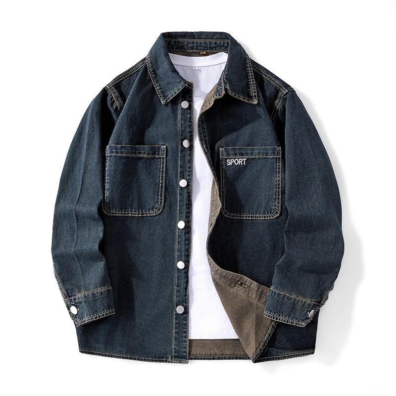Denim Jacket Vintage - Giacca in Denim Lavato Resistente per