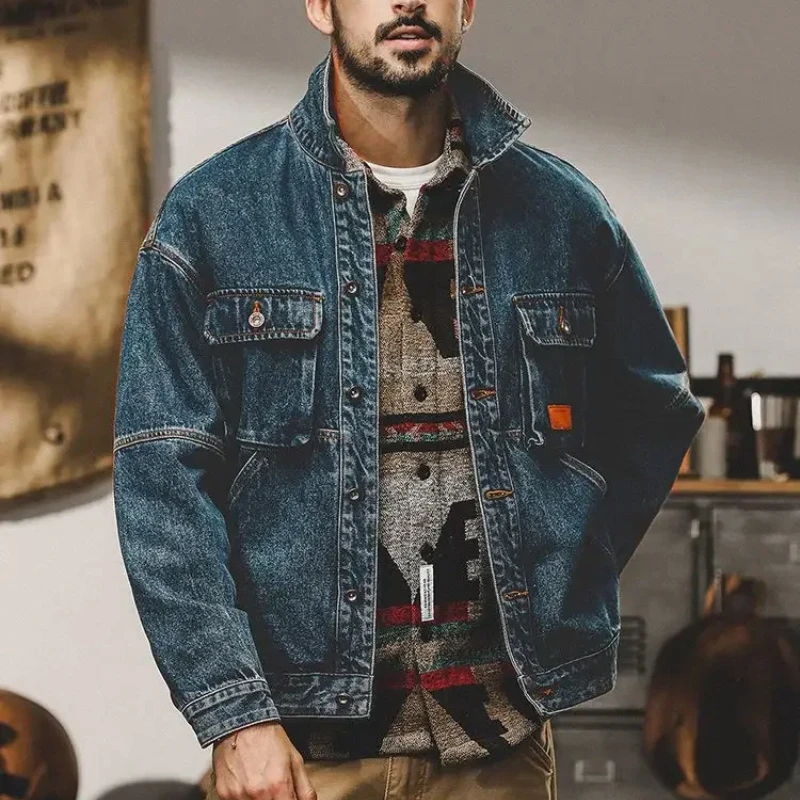 Denim Jacket Vintage - Inverno 2025 Cappotto da cowboy allentato