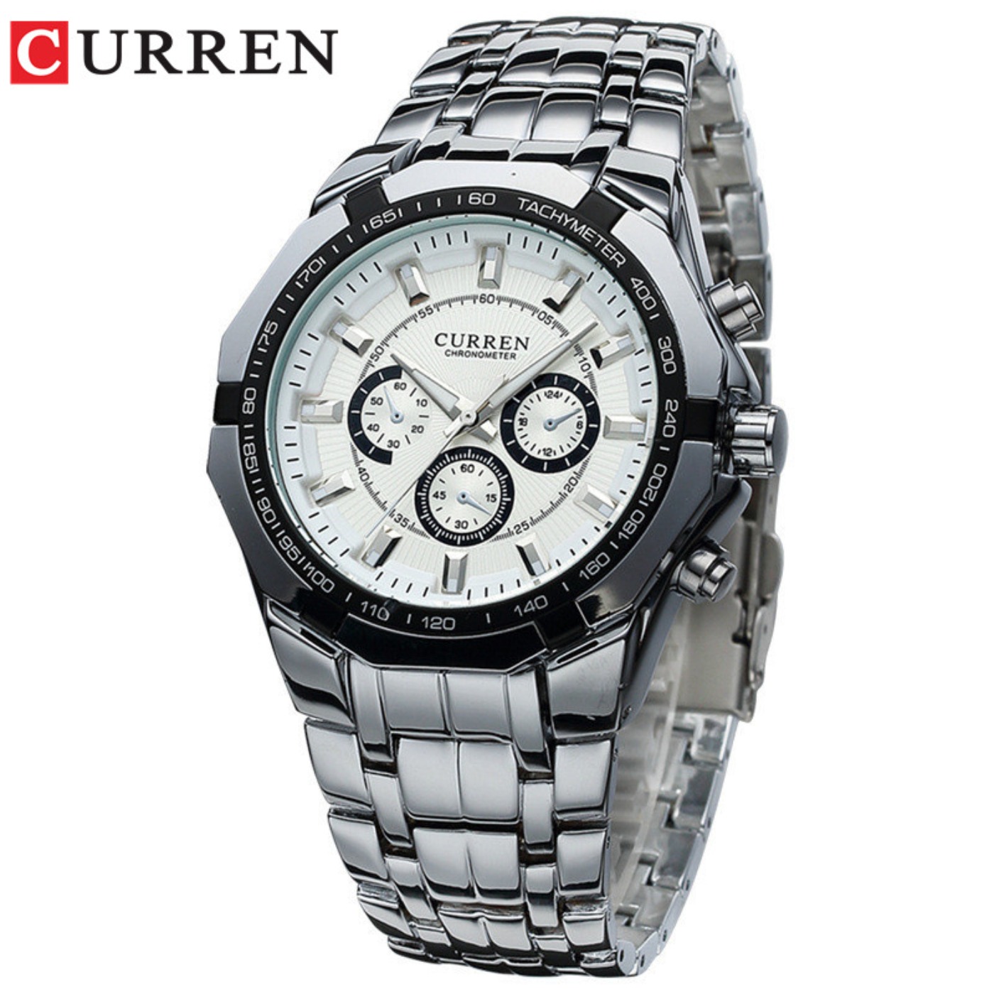 Men'S Fashion Round Glasses - CURREN Orologi da uomo di marca