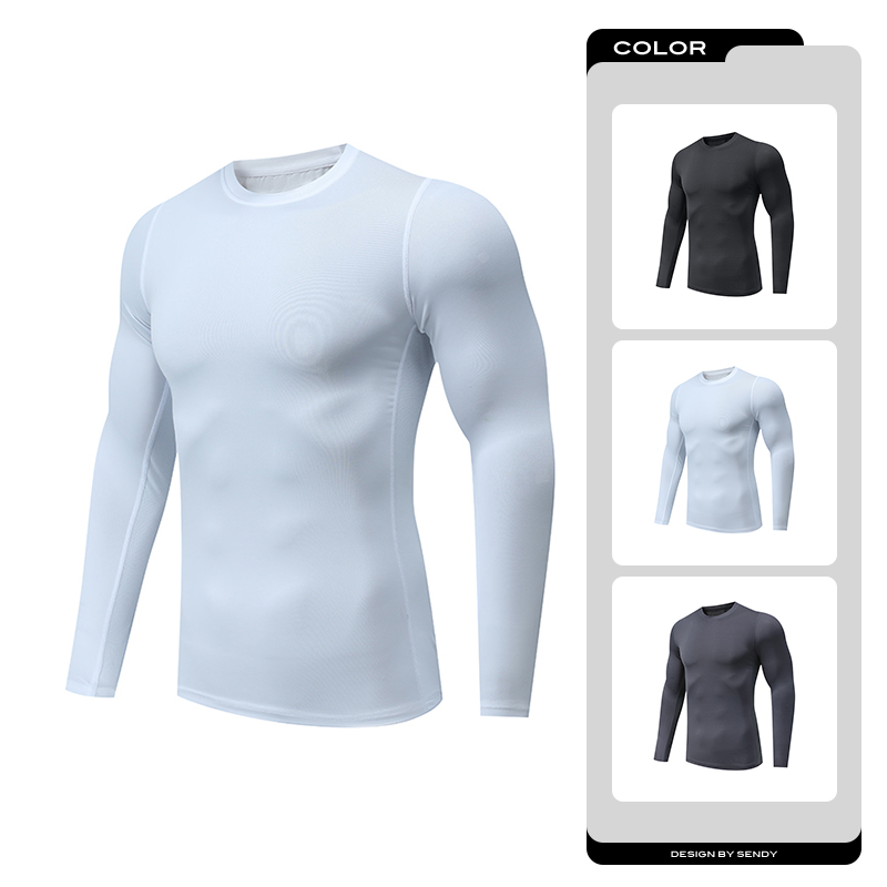 Track Suit Men - Maglietta a compressione da corsa a