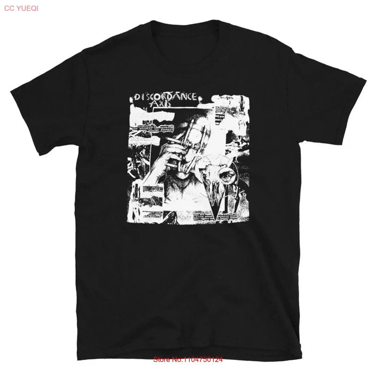 Mens Fashion Discord - Maglietta Discordance Axis Gothic Deathrock Goth