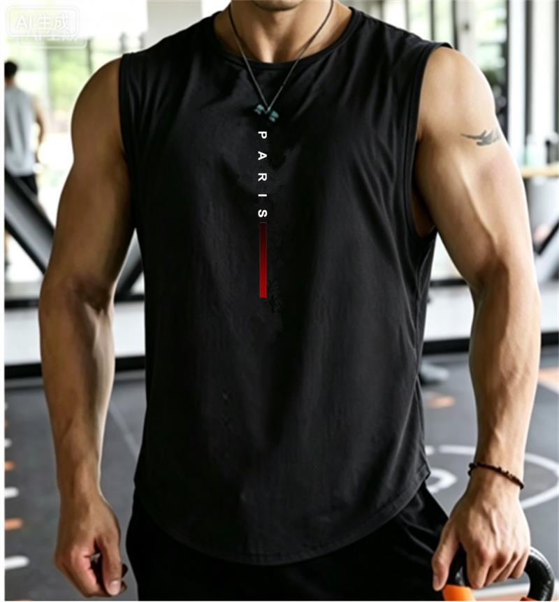 Paris Men'S Fashion - Canotta Sportiva PARIS da Uomo per