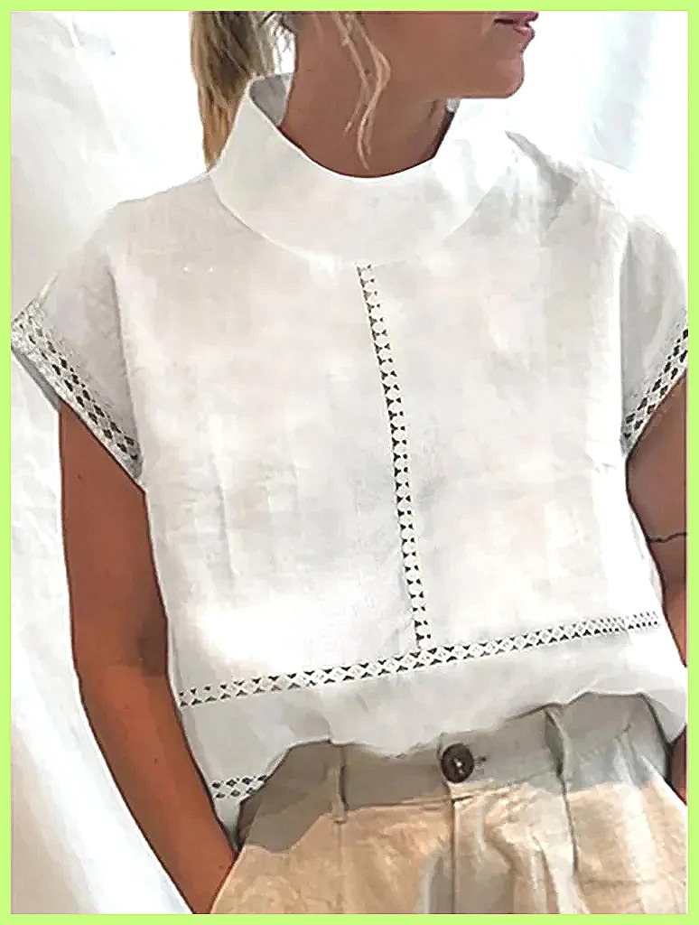 Linen Shirt Summer - Camicia Pullover in Cotone e Lino