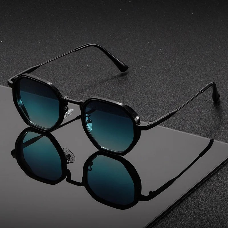 Men'S Fashion Round Glasses - 1 paio di occhiali da sole