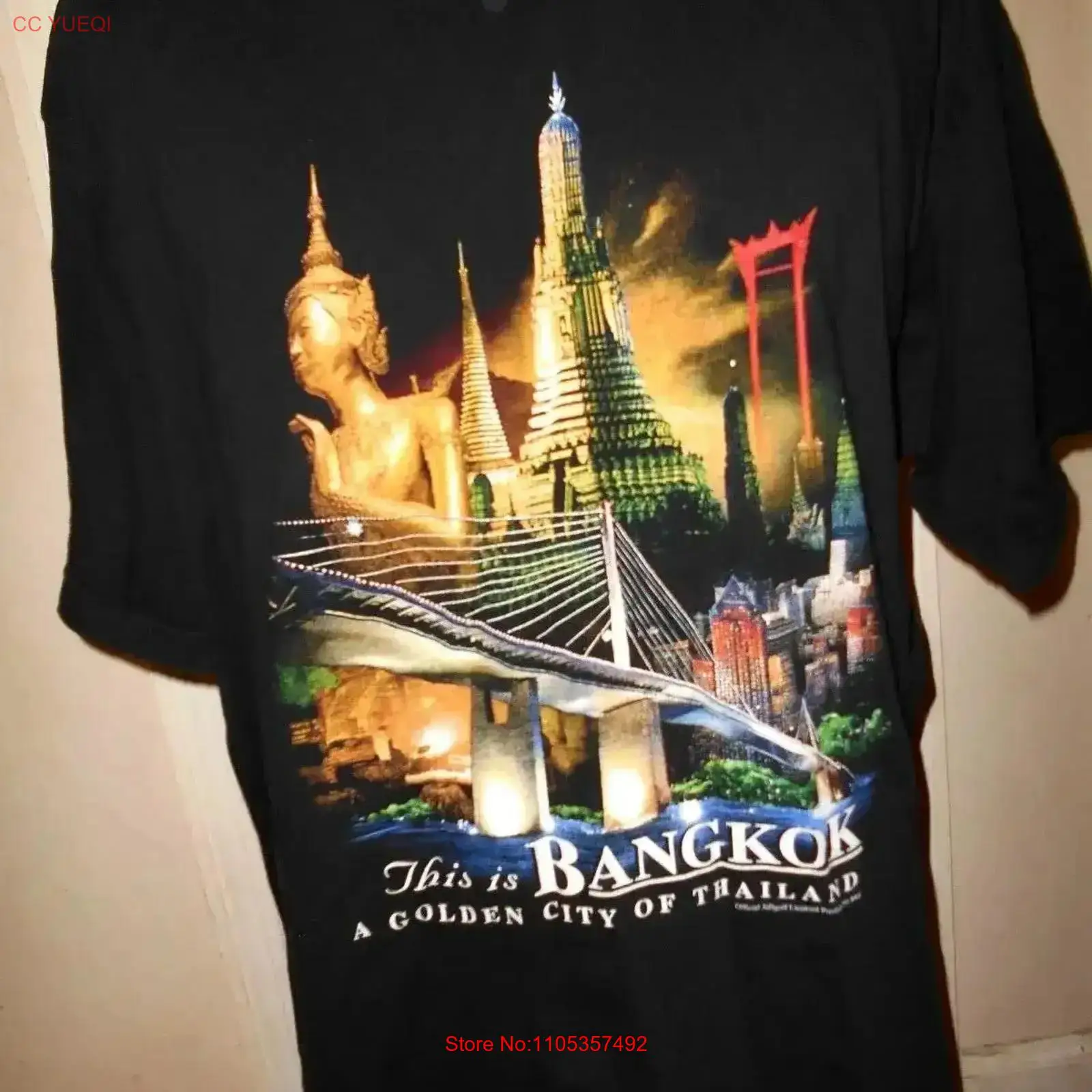 Mens Fashion Bangkok - Jolicolf T-shirt nera da uomo XL