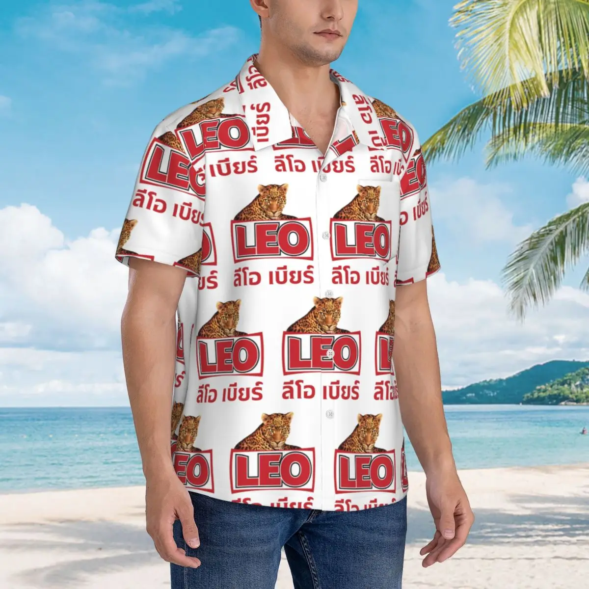 Mens Fashion Bangkok - Camicie hawaiane Leo Beer Bangkok alla
