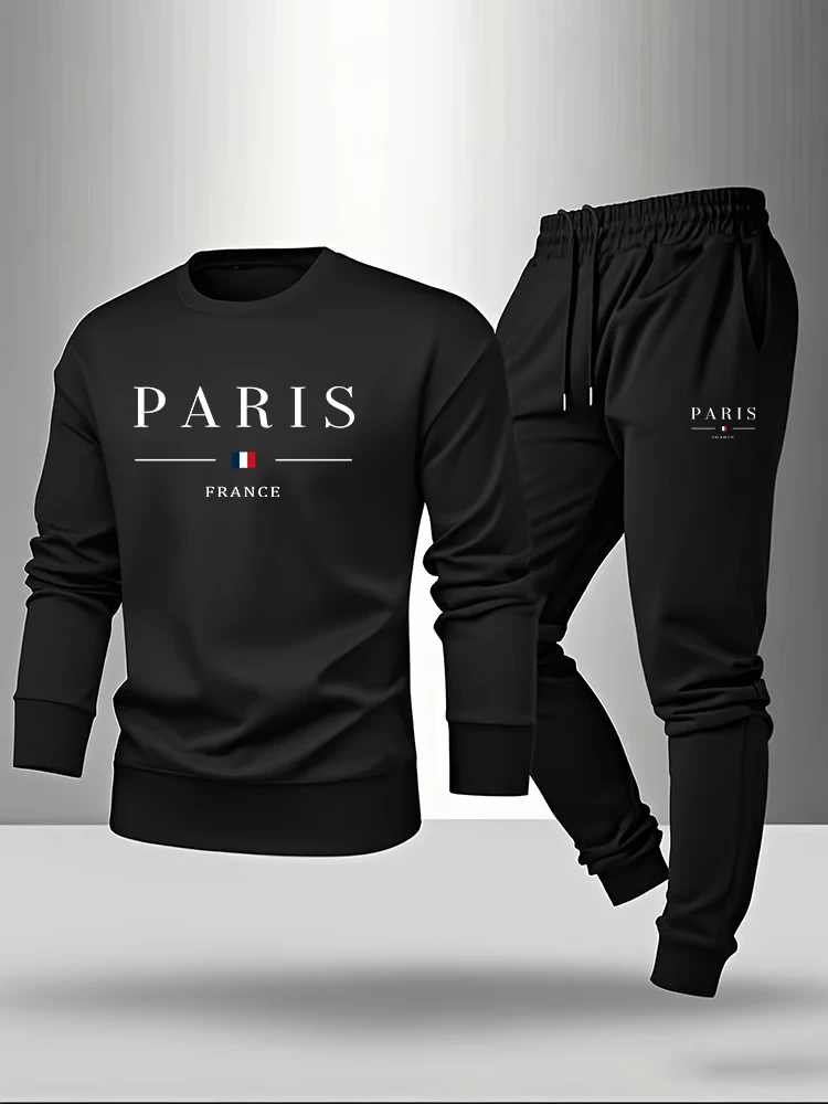 Paris Men'S Fashion - Completo da Uomo Paris Print: Felpa