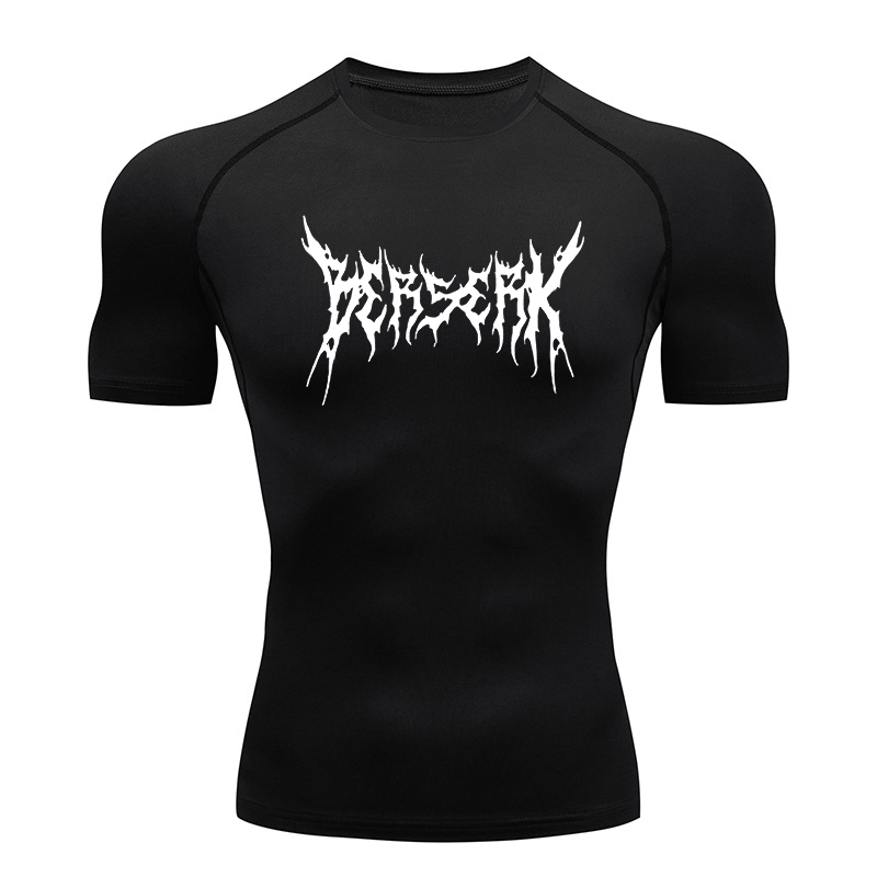 Compression Shirt Workout - Allenamento in palestra Rash Guard per