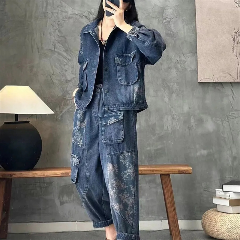 Denim Jacket Vintage - 2025 Autunno Giacca di jeans Abiti