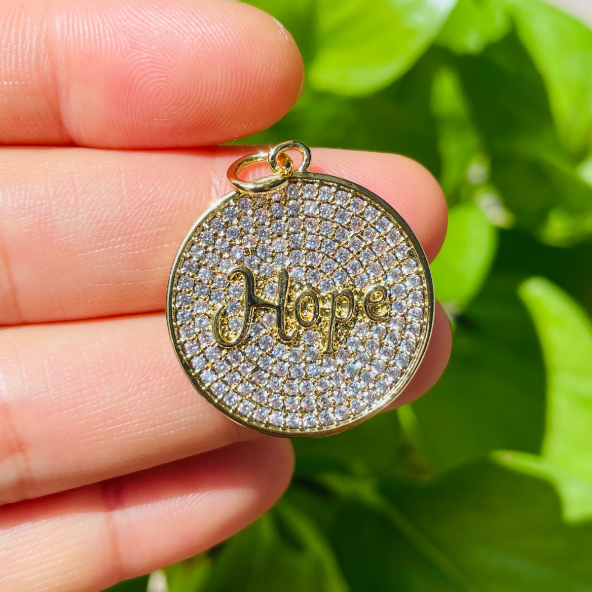 Mens Fashion Discord - 5pcs Hope Words Cubic Zirconia Pave