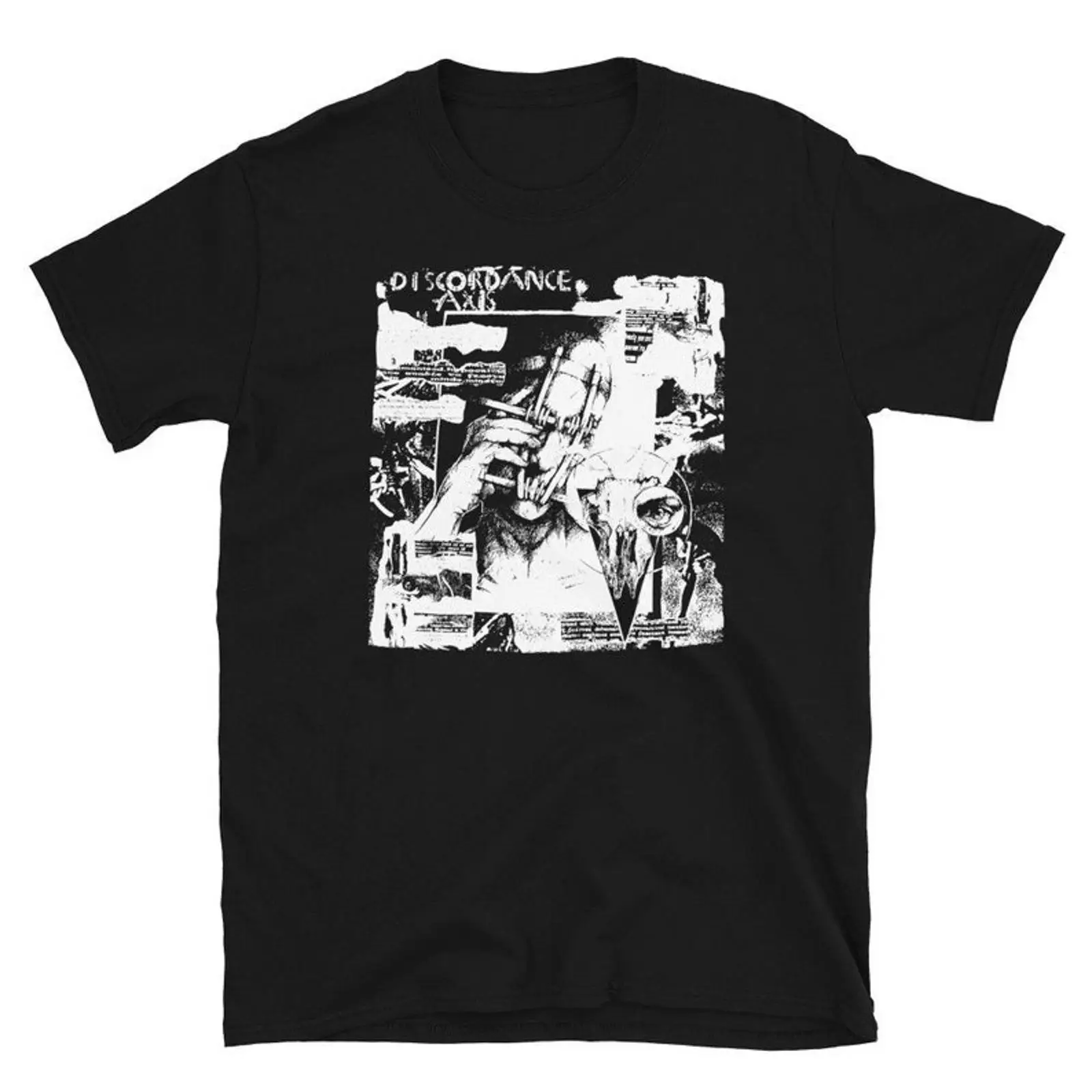 Mens Fashion Discord - Maglietta Discordance Axis Gotica Deathrock Goth