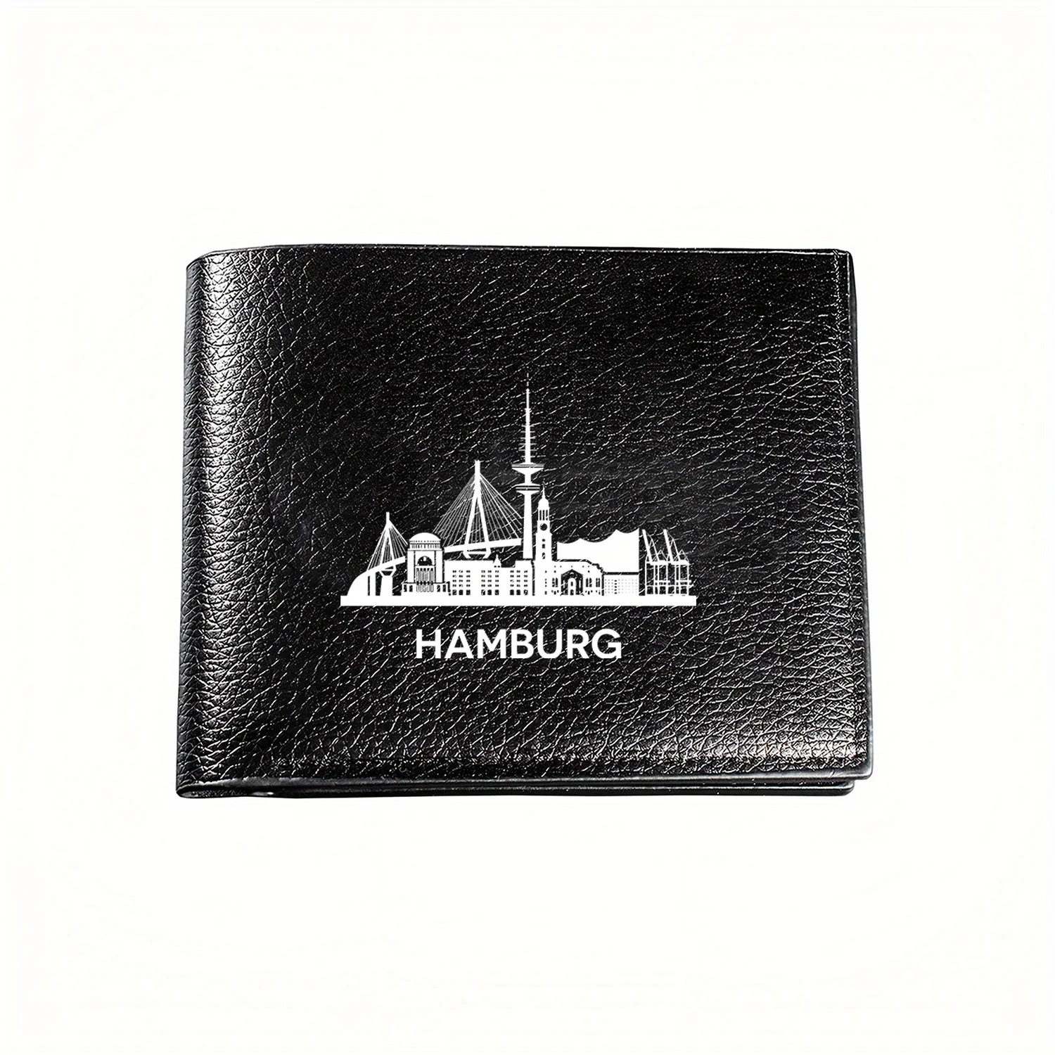 Men'S Fashion Hamburg - Portafoglio con stampa paesaggio urbano di
