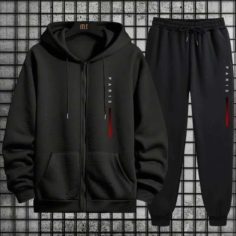 Paris Men'S Fashion - Completo Sportivo da Uomo 2 Pezzi