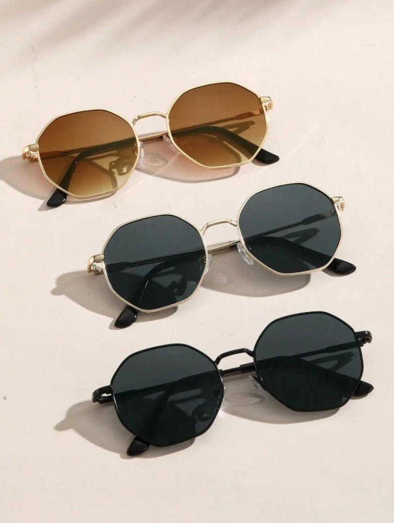 Men'S Fashion Round Glasses - 1/3 paia di occhiali da sole