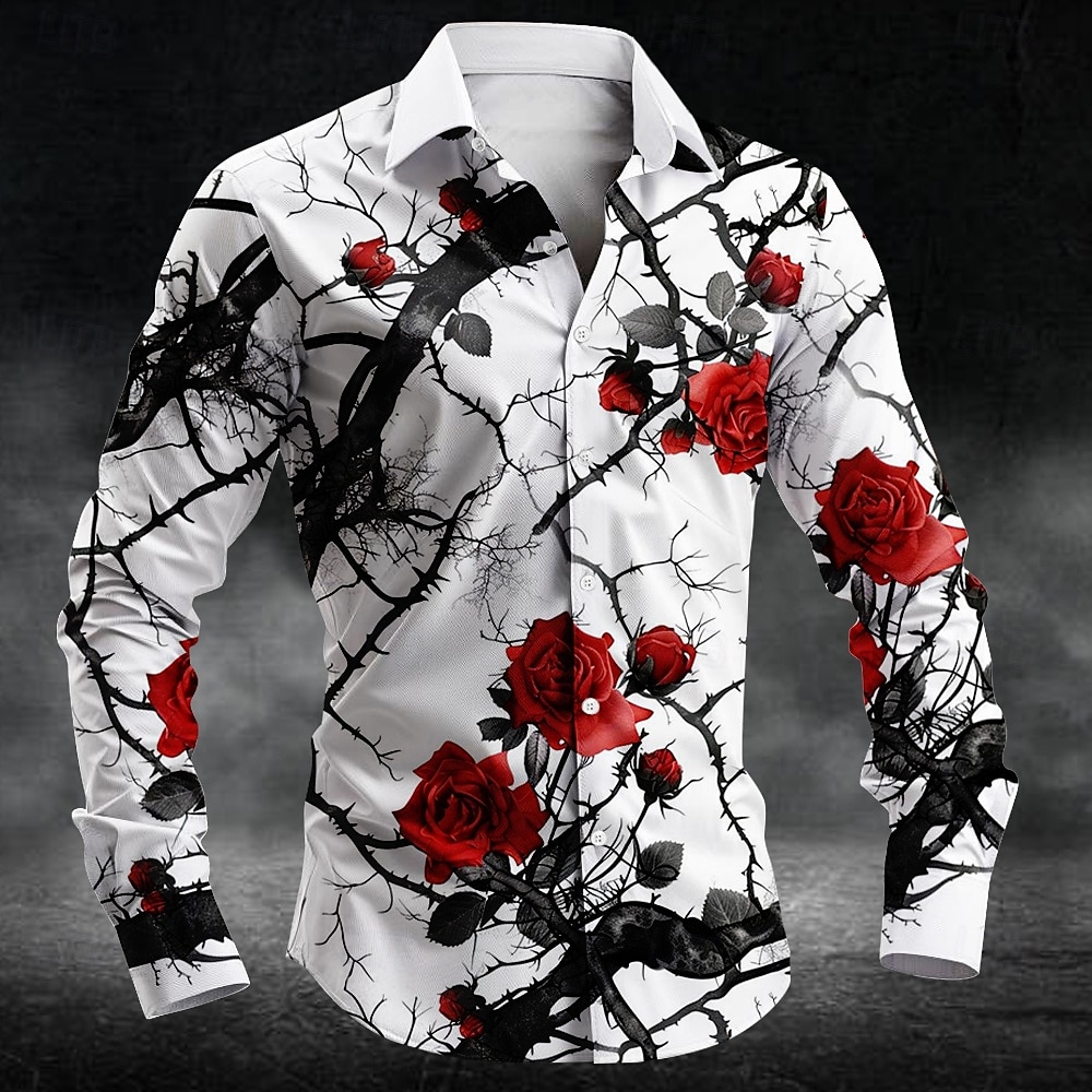 Fashion Mens Shirt - Camicia da uomo a maniche lunghe