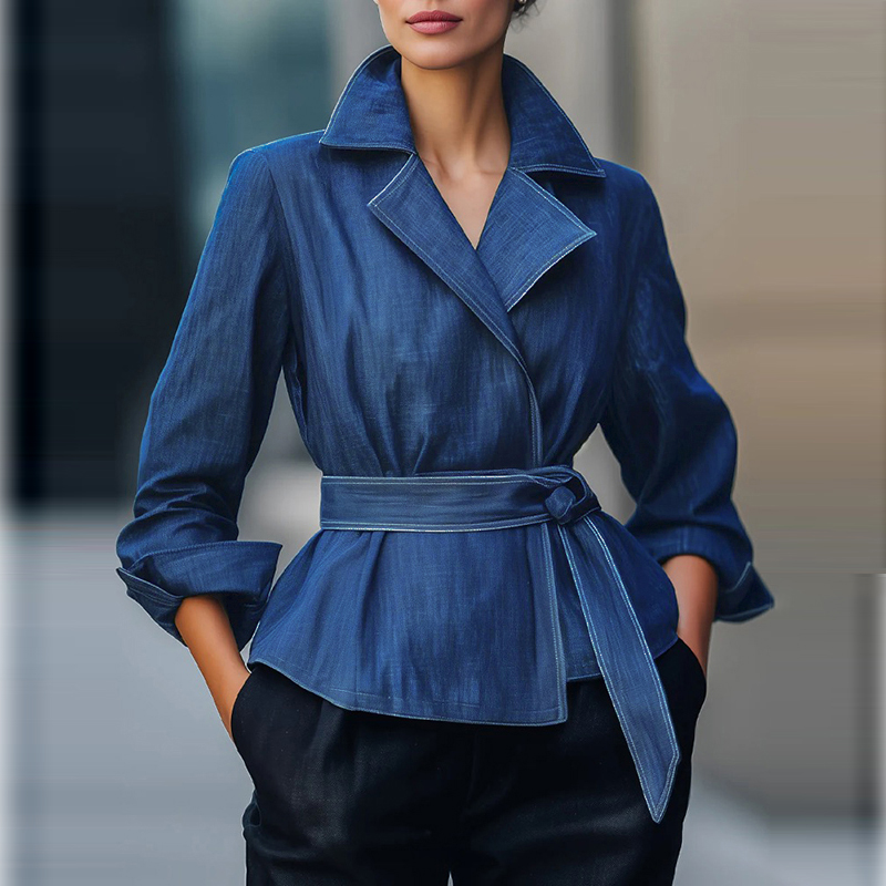 Denim Jacket Vintage - Giacca di Jeans Moda Autunno Primavera