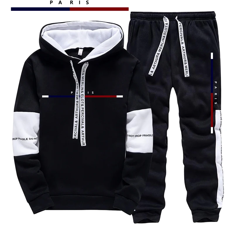 Paris Men'S Fashion - Completo Sportivo da Uomo Stile Parigi