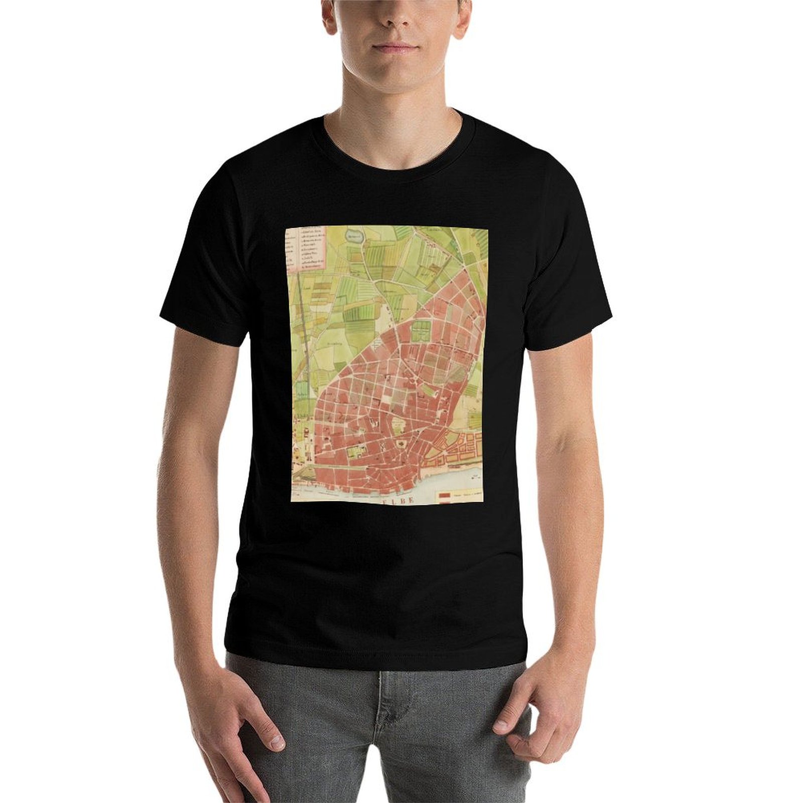 T-shirt vintage con mappa di A - Men'S Fashion Hamburg recensione e prezzo