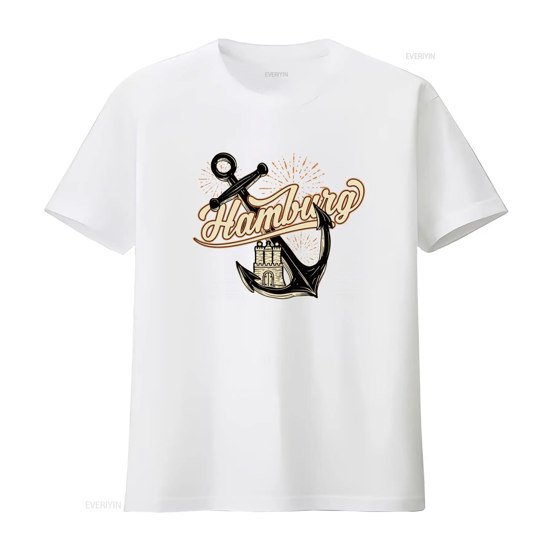 T-shirt da uomo con stampa Ham - Men'S Fashion Hamburg recensione e prezzo
