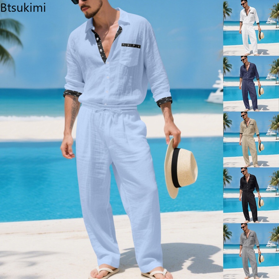 Completo da Uomo 2 Pezzi in Li - Linen Shirt Summer recensione e prezzo