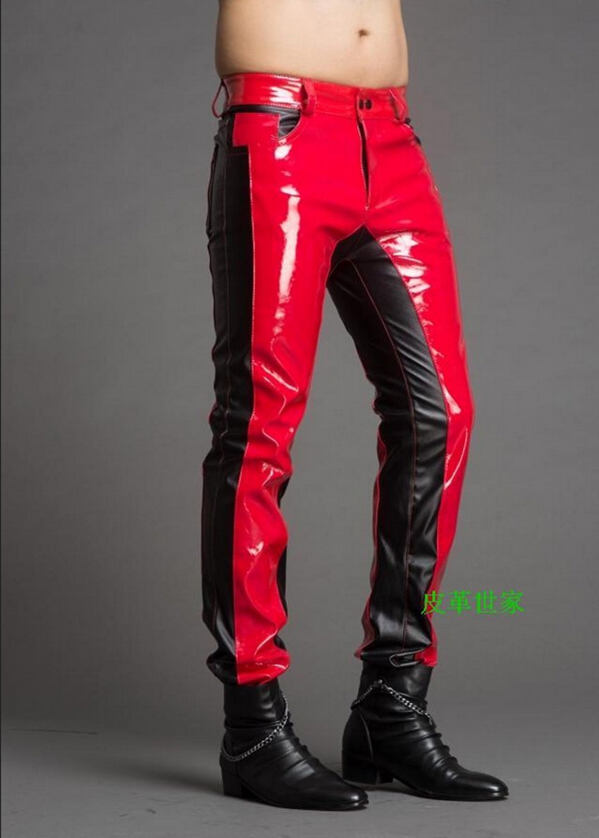 Pantaloni in pelle con cucitur - Men'S Fashion Pants 2025 recensione e prezzo