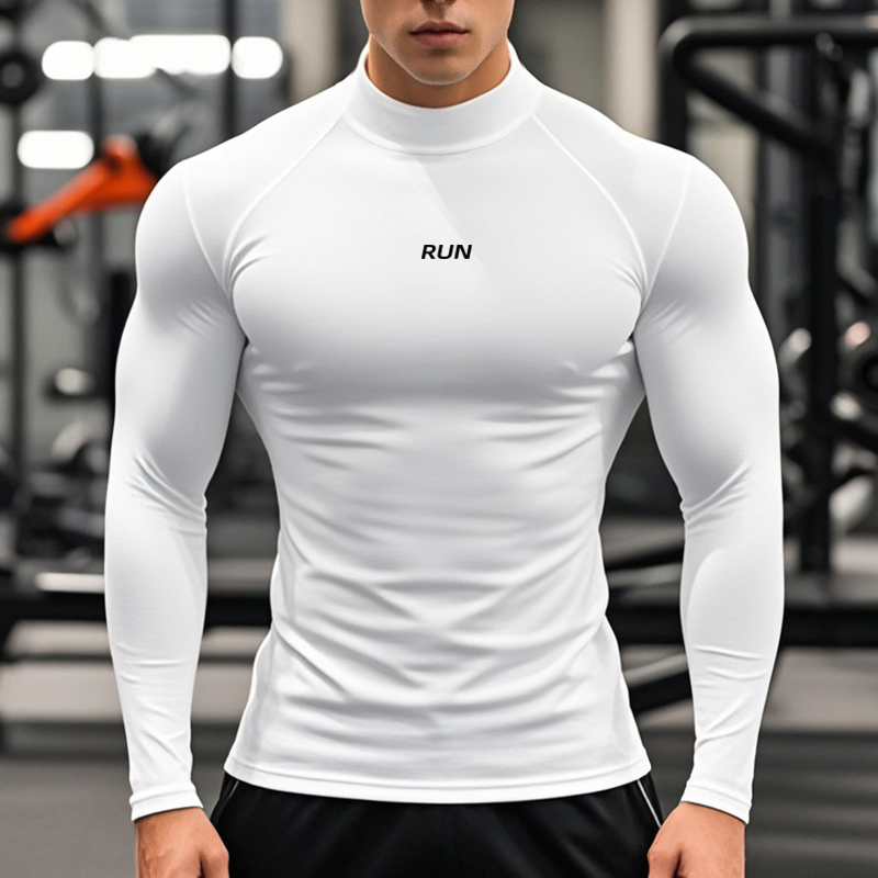 Dolcevita da corsa da uomo T-s - Compression Shirt Workout recensione e prezzo