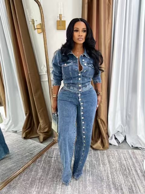 Completo Jeans Donna in Denim  - Denim Jacket Vintage recensione e prezzo