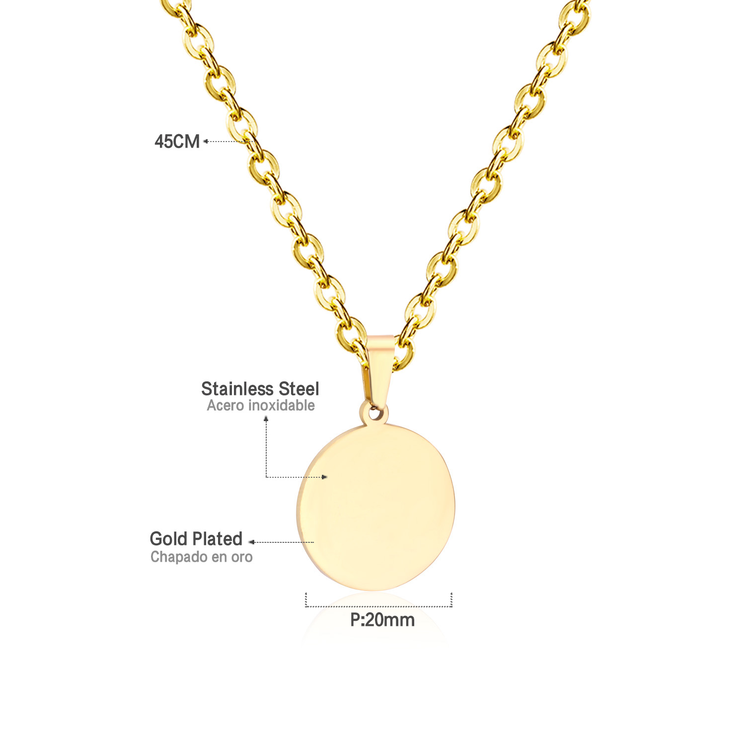 LUXUSTEEL Collana con ciondolo - Mens Fashion Discord recensione e prezzo
