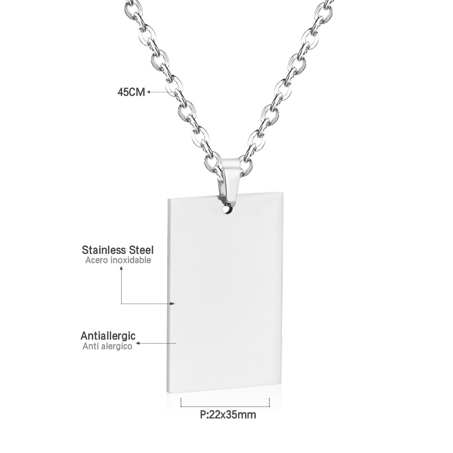 LUXUSTEEL Collana con ciondolo - Mens Fashion Discord recensione e prezzo
