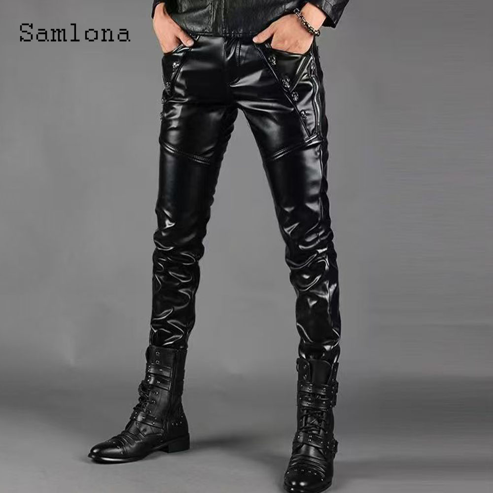 Pantaloni sexy in pelle Pu Gru - Men'S Fashion Pants 2025 recensione e prezzo