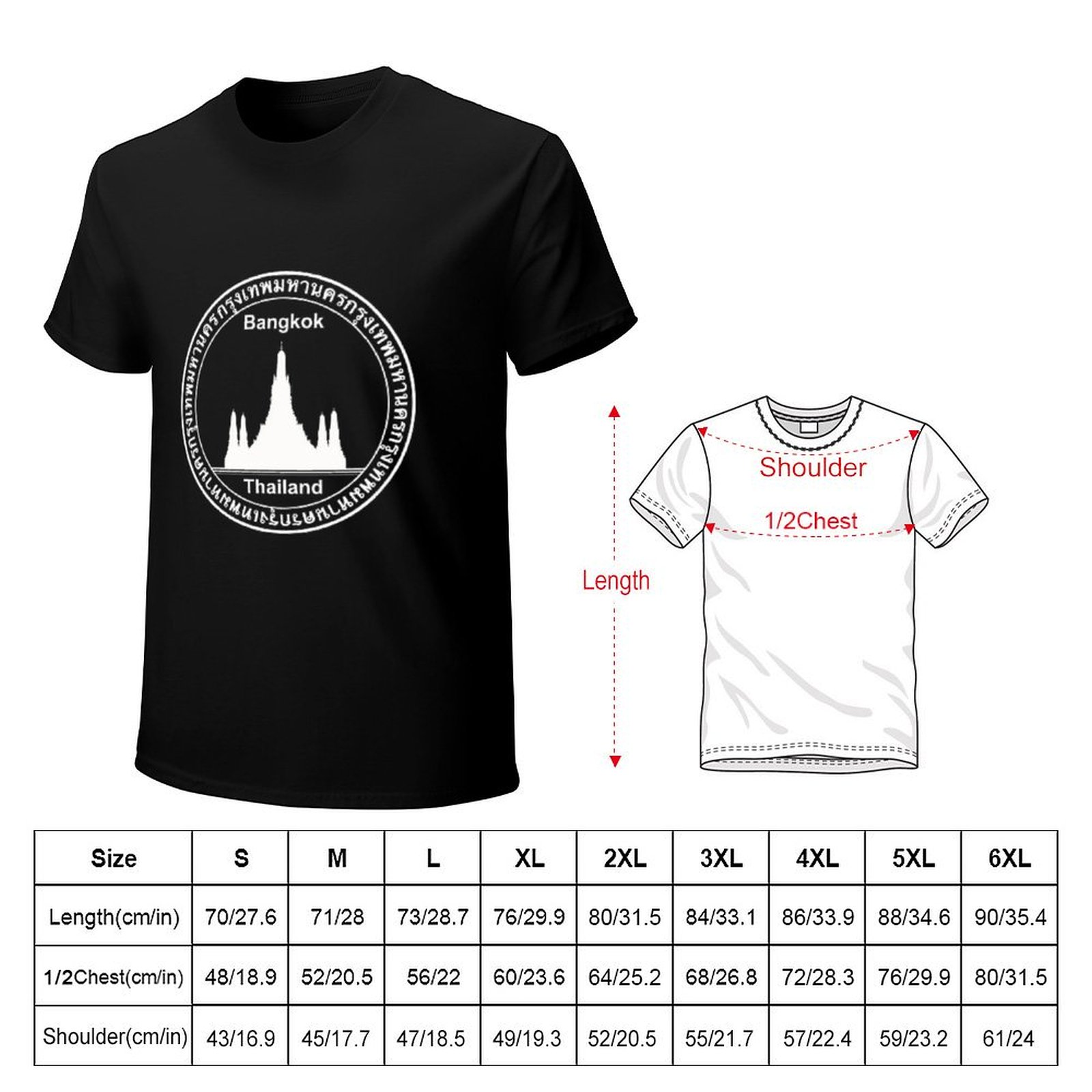 T-Shirt da Viaggio con Timbro  - Mens Fashion Bangkok recensione e prezzo