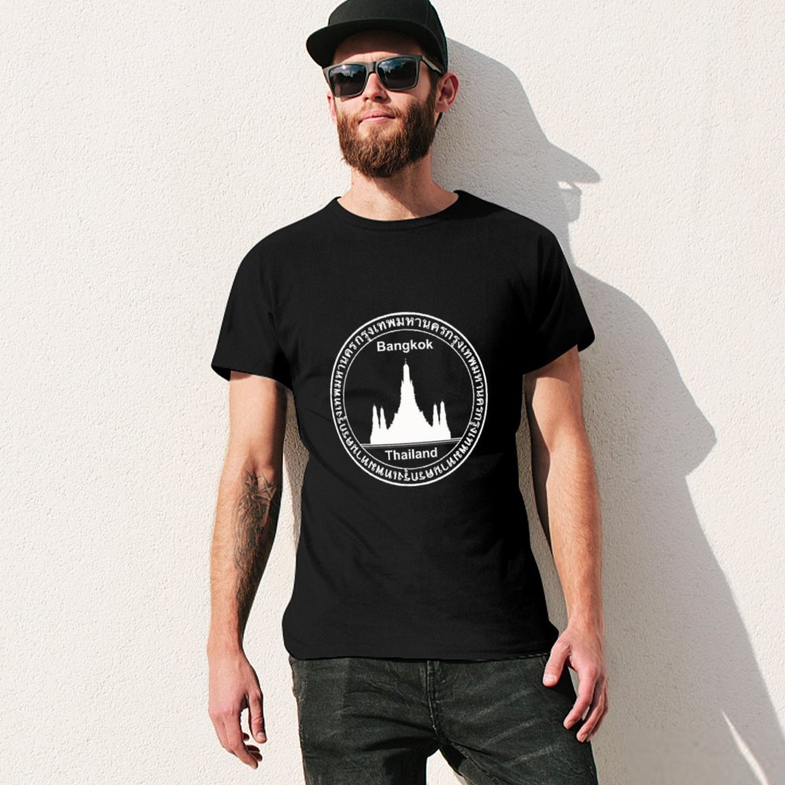 T-Shirt da Viaggio con Timbro  - Mens Fashion Bangkok recensione e prezzo