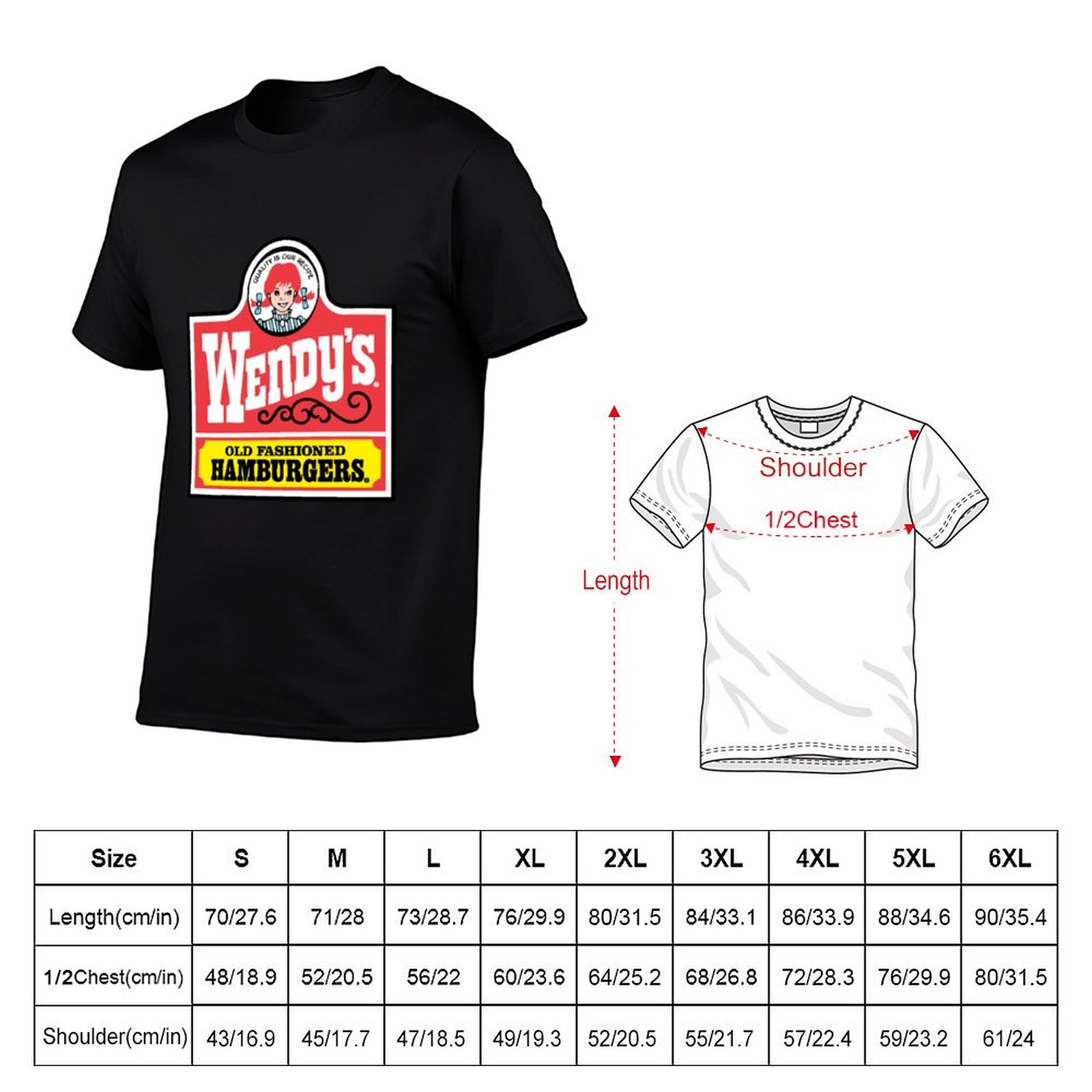 T-shirt Wendy's retrò Old Fash - Men'S Fashion Hamburg recensione e prezzo