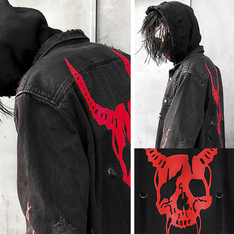 Giacca di jeans con stampa tes - Denim Jacket Vintage recensione e prezzo